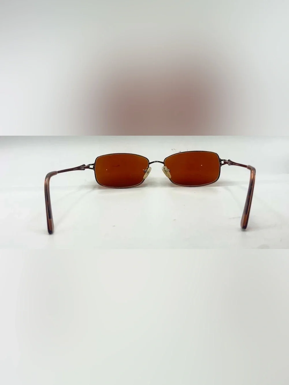 MA525 Brown Oval Metal Sunglasses Frames Only